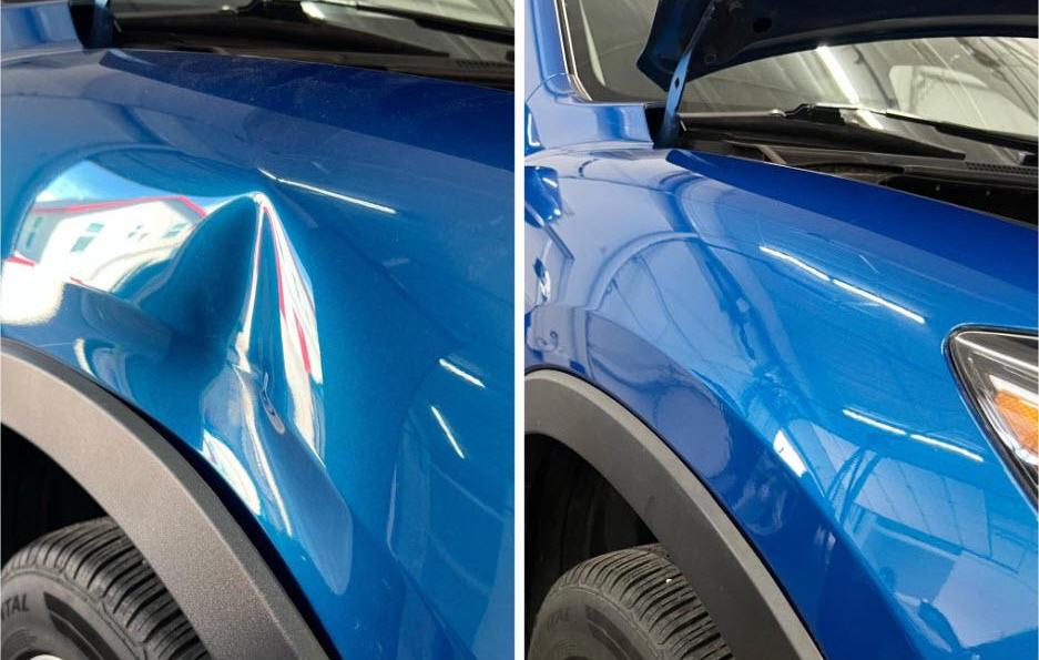 Paintless dent repair is an alternative solution to auto dent repairs that doesn't require traditional painting to repair.